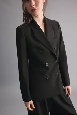 Stradivarius Düğmeli vücuda oturan blazer