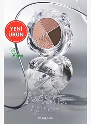 Muzigae Mansion İpeksi Dokulu 4'lü Far Paleti MUZIGAE MANSION Twist Pot Eye Palette (05 Fog Rose)