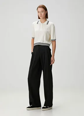 Golden Goose Siyah Yün Pantolon