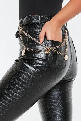 New Obsessions Join Madalyon Sallantılı Gold Zincir Kemer Pantalon Aksesuarı