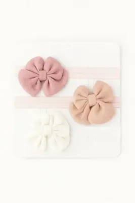 lilico Kız Çocuk 0-24 Ay Müslin Fiyonk 3'lü Fiyonk Bandana Set