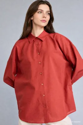 Defacto %100 Pamuk Regular Fit Uzun Kollu Vual Tunik