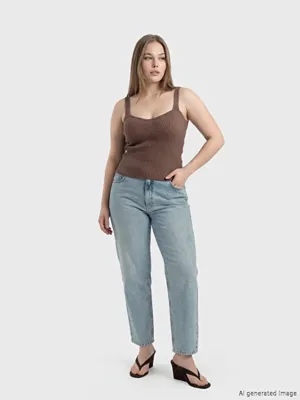 Soulife Slim Mom Kadın Jean Pantolon