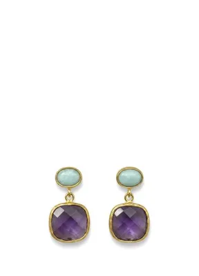 La Pluie Chloris Earrings 22 Ayar Altın Kaplama Kadın Küpe