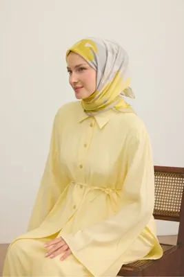 Silk Home Yaz Esintisi Soyut Sarı