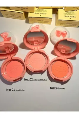 Rivecowe Shine Pink Blusher- Parlatıcı Allık No 01