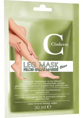 Claderm Peloid Bacak Maskesi 30 ml Olıve Cildin Yumuşamasına ve Pürüzsüz Olmasına Destek