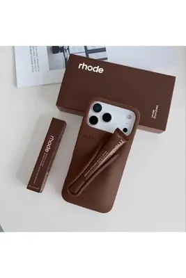 ELMALI STORE iPhone 17 Pro Uyumlu “ Cam Hediye “ Rujlu Summer Premium Silikon Lip Case Telefon Kılıfı + Ruj