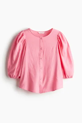 H&M Keten Karışımlı Bluz