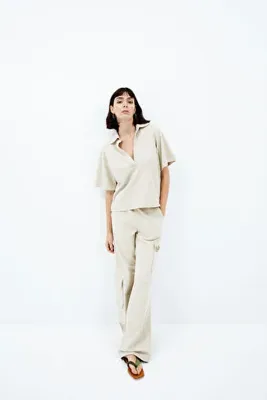 Bassigue Daisy Cargo Pantolon - Krem