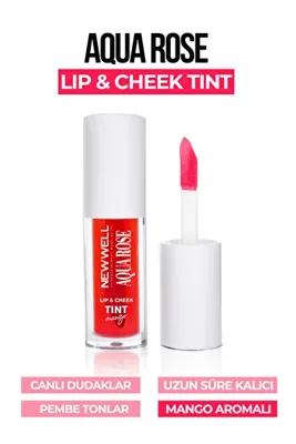 New Well Aqua Rose Lip & Cheek Tint Mango Aromalı 6 ML
