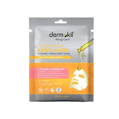 Dermokil DERMOKİL KAĞIT MASKE C VİTAMİNİ / SALİSİLİK ASİT 23GR