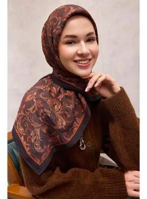 Silk Home Viskon Velora Eşarp Dört Mevsim Barok Floral Desen