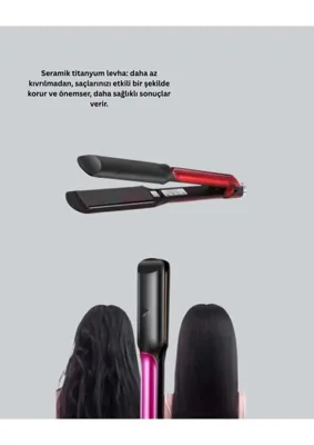 Uravas Store Hacim Verici Saç Düzleştirici 4 Isı Seçeneği ile