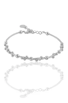 Söğütlü Silver Gümüş Rodyumlu Dorica Toplu Bilezik Sgtl10842rodaj