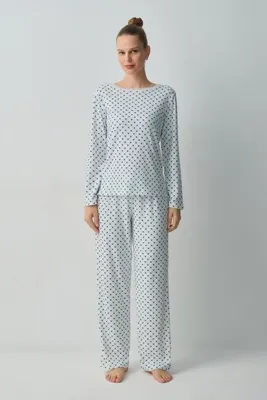 SUWEN Heart Pijama Takımı