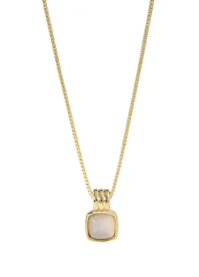 Hems Jewellery Moonstone Doğal Taşlı 14 Ayar Altın Kadın Kolye