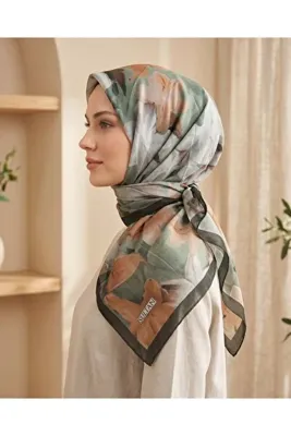 Sultan Eşarp Sultan Fresh Pamuk Eşarp - Zambak Deseni - SFE028-11