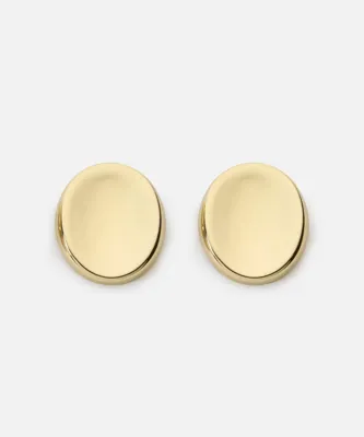 İpekyol Oval metal küpe