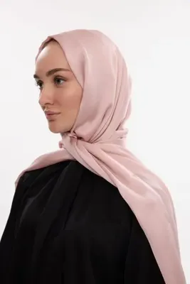 cs camellia scarf İdol Saten Janjan Şal - Pudra