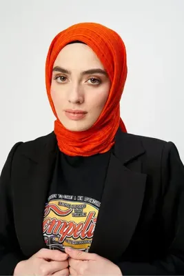 Modakaşmir Misto Pamuk Serisi Şal Oranj