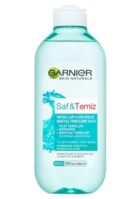 Garnier Saf & Temiz Micellar Kusursuz Makyaj Temizleme Suyu 400 ml