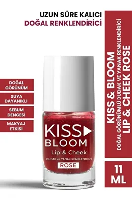 Procsin Kiss & Bloom Doğal Görünümlü Dudak ve Yanak Renklendirici Lip & Cheek Rose 11 ml