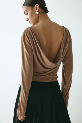 H&M Arkası Degaje Yakalı Jarse Üst