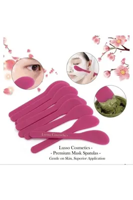 Lusso Cosmetics Maske Spatula Seti Kaş Boyası Sürme 10’lu Maske Sürme Karıştırma Kaşığı