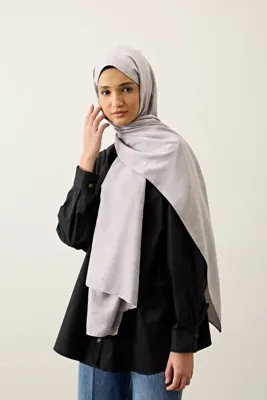 Modakaşmir Ekose Desen İpeksi Jakar Şal