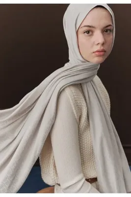 Fresh Scarfs Premium Yünlü Düz Şal Gümüş