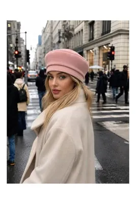 Genel Markalar Pembe Bej Kasket Şapka
