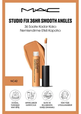 MAC M.A.C Studio Fix 36HR Smooth Angles 36 Saate Kadar Kalıcı Nemlendirme Etkili Kapatıcı - NC42