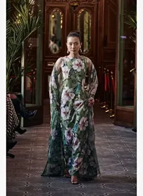 Nur Karaata Whisper Wind Green Gown