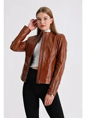 Maroquin Leather Marilyn Kadın Deri Ceket