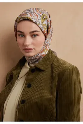 Fresh Scarfs Lena Desen Pamuk İpek Eşarp Somon