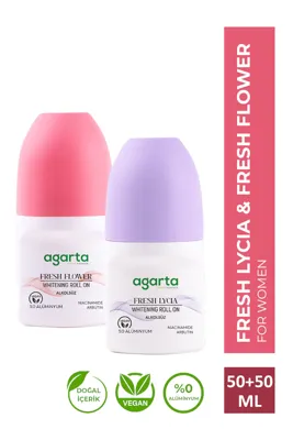 Agarta Kadın Fresh Flower + Kadın Fresh Lycia Roll-On Deodorant 2 x 50 ML