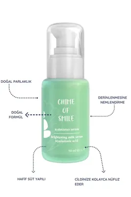 Chime of Smile Aydınlatıcı serum -Parlak ve Işıltılı Bir Cilt İçin Süt Yapılı Serum