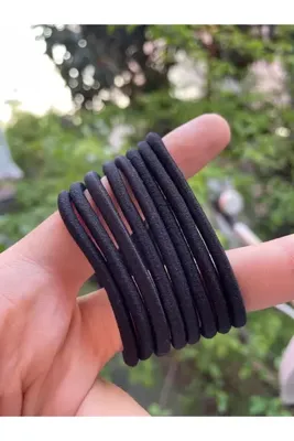 Green 8’li Kalın Siyah Lastik Toka