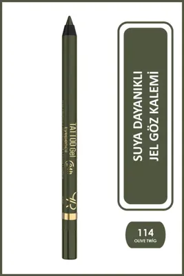 Golden Rose Tattoo Gel Eyepencil - 114 Olive Twig - Uzun Süre Kalıcı Gel Yeşil Göz Kalemi