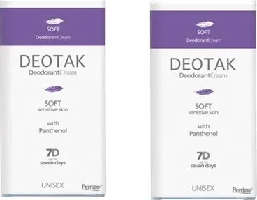 DEOTAK Soft Krem Unisex Krem Deodorant 35 ML x 2