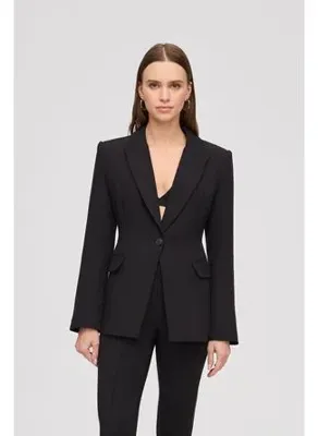 Vatkalı Fitted kesim blazer ceket