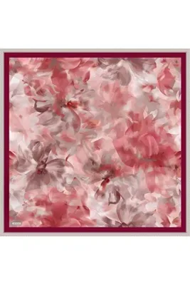 Armine Çiçek Desenli Saf İpek Sura Eşarp 9310D 85