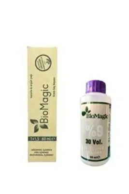 BioMagic Keratin Ve Arganlı Amonyaksız Doğal Saç Boyası 9-03 Papatya 60 Ml Boya Ve Oksidan 90 Ml