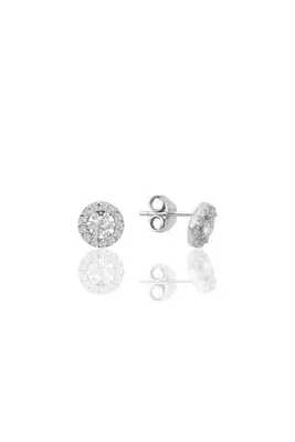 Söğütlü Silver Gümüş Pırlanta Modeli Küpe Sgtl9879rodaj