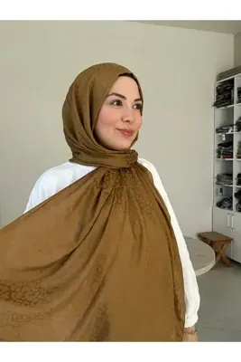 Mira İpek Pamuk Ayrobin Şal Hardal