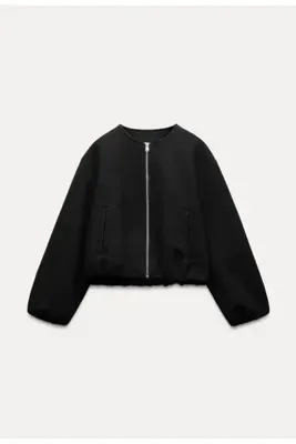 IŞILDA FASHION Kadın Giyim Kaşe Bomber Ceket