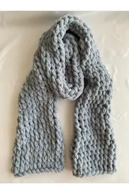 CreativeCraft Peluş Atkı, Örgü Atkı, Atkı