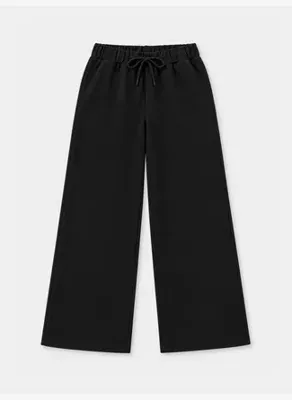 Xint Siyah Oversize %100 Pamuk Sweat Pantolon