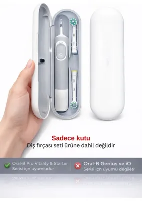 Wober Oral-b Şarjlı Diş Fırçası Saklama Kabı /kutusu, Sadece Pro 1, Vitality Ve Starter Serisine Uyumlu